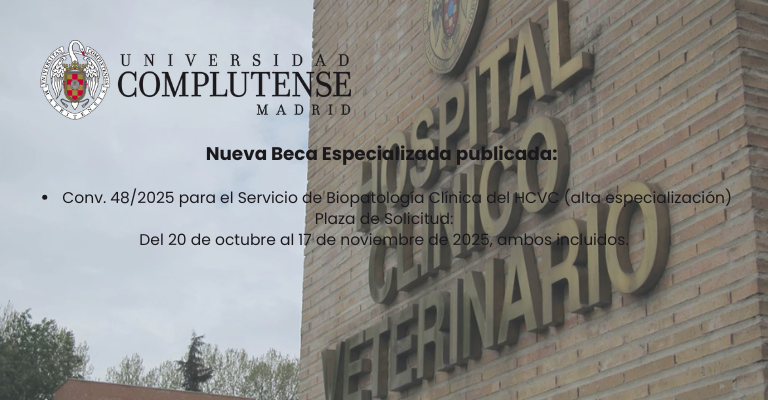 Conv. 48/2025 para el Servicio de Biopatología Clínica del HCVC (alta especialización)